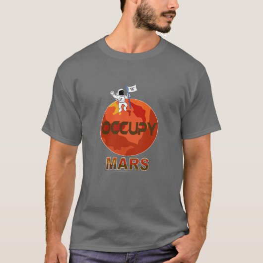 占有火星漫画- spacex -宇宙惑星Tシャツ Tシャツ (正面)