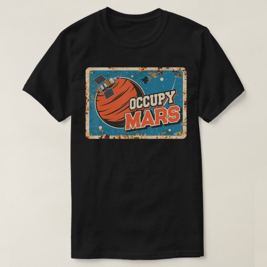占有火星航空宇宙宇宙旅行1 Tシャツ (デザイン正面)