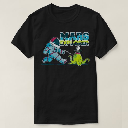 占有火星2020プラネット火星火星爆撃機 Tシャツ (デザイン正面)