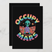 占有火星:《鳥》ハヤブサ9とエロンとの宇宙を探索 招待状 (正面/裏面)