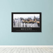 占有：感動的引用文 キャンバスプリント (インサイチュ (ウッドフロア))