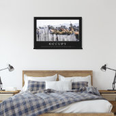 占有：感動的引用文 キャンバスプリント (インサイチュ (寝室))