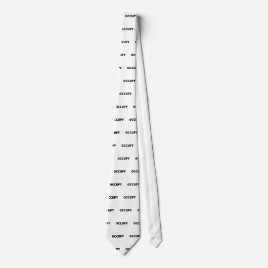 占有（白に黒） ネクタイ (正面)