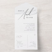 印お洒落ミニマル印と送カジュアル信 オールインワン招待状 (内側)