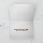 印が付いている森のシカのハンター カード (内部)