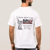 印が私達あるのですべてはと住むことができます Tシャツ (裏面)