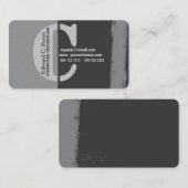 印にはっきりしたな手紙Cをしますモノグラムのなイニシャル 名刺 (正面/裏面)