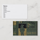 「印によるハックルベリー・フィンの冒険の冒険」のカバー 名刺 (正面/裏面)