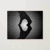 印のハートを作る手 ジグソーパズル (横)