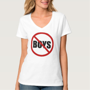 印の声明の女性のTシャツを与えられる男の子無し Tシャツ