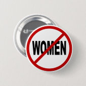 印の声明を与えられる憎悪Women/Noの女性 缶バッジ (正面&裏面)