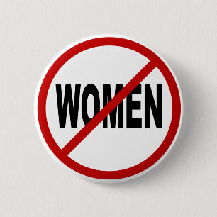 印の声明を与えられる憎悪Women/Noの女性 缶バッジ