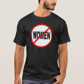 印の声明を与えられる憎悪Women/Noの女性 Tシャツ (正面)