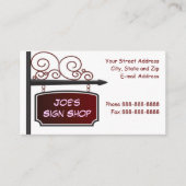 印の店の不動産業者の店の前部ビジネスC 名刺 (正面)