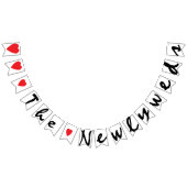 印の装飾を結婚している新婚者を"愛して下さい" バンティングフラッグ (全)