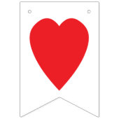 印の装飾を結婚している新婚者を"愛して下さい" バンティングフラッグ (第2の旗)