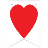 印の装飾を結婚している新婚者を"愛して下さい" バンティングフラッグ (第1の旗)