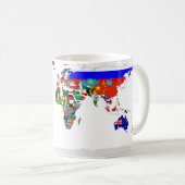 印を付けられた世界のマグ コーヒーマグカップ (正面右)