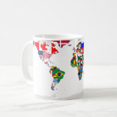 印を付けられた世界のマグ コーヒーマグカップ (正面左)