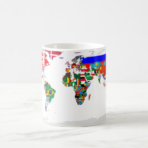 印を付けられた世界のマグ コーヒーマグカップ