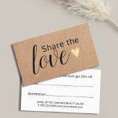 印エレガント刷クラフトフェイク金ゴールドハート美しいサロン 紹介カード