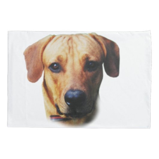 印カスタム刷されたピローケースの犬写真 枕カバー (裏面)