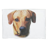 印カスタム刷されたピローケースの犬写真 枕カバー (正面)