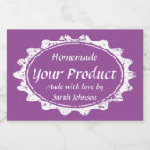 印カスタム刷ヴィンテージ缶詰テンプレート石の瓶 フードラベル (シングルラベル)