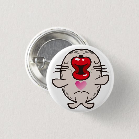 印キスをする印 缶バッジ (正面&裏面)