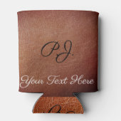 印パーソナライズされた刷フェイク革スツビー保持具 缶クーラー (裏面)