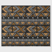 印刷されたアフリカのボゴランのギフトラッピング紙 ラッピングペーパー (フラット)