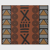 印刷されたアフリカのボゴランのギフトラッピング紙 ラッピングペーパー (フラット)