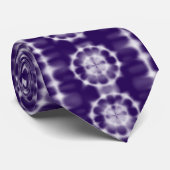 印刷されたアフリカ紫の絞り染めネックタイ ネクタイ (ロール)