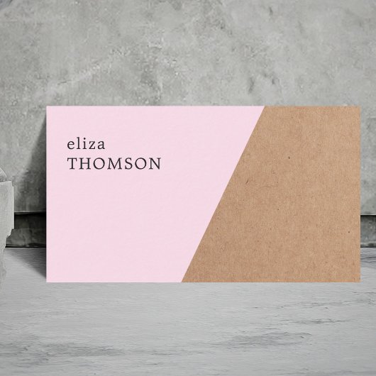 印刷されたエレガントクラフトバラジオメトリック 名刺