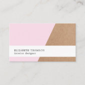 印刷されたエレガントクラフトバラジオメトリック 名刺 (正面)