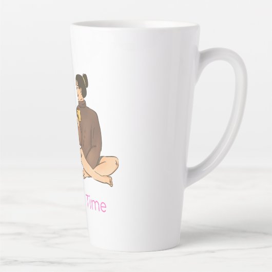 印刷されたカップルのマグカップ カフェラテマグ (右)