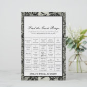 印刷されたゲストビンゴシャワーゲームを検索 (スタンド正面)