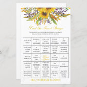 印刷されたゲストビンゴシャワーゲームを検索 (正面/裏面)