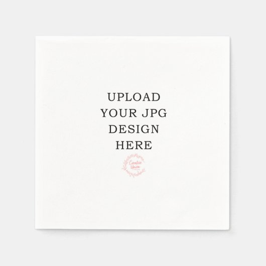 印刷されたナプキン自分のデザインをアップロード スタンダードカクテルナプキン (正面)