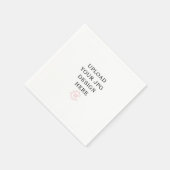 印刷されたナプキン自分のデザインをアップロード スタンダードカクテルナプキン (角)