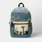 印刷されたバックパック全体のクルーズトリップ プリントバックパック (正面)