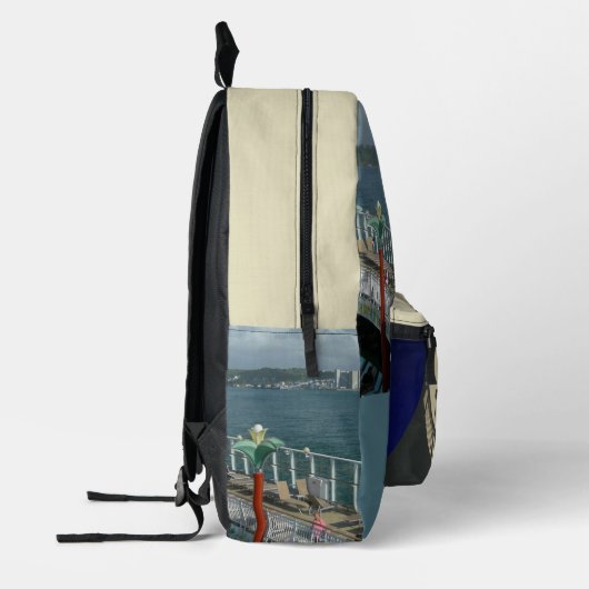 印刷されたバックパック全体のクルーズトリップ プリントバックパック (左)