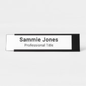 印刷されたビジネス用のメタルデスク名カスタムプレート デスクネームプレート (正面)