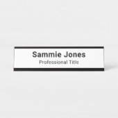 印刷されたビジネス用のメタルデスク名カスタムプレート デスクネームプレート (正面)