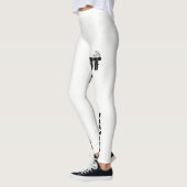 印刷されたフィットネスレギンス レギンス (左)