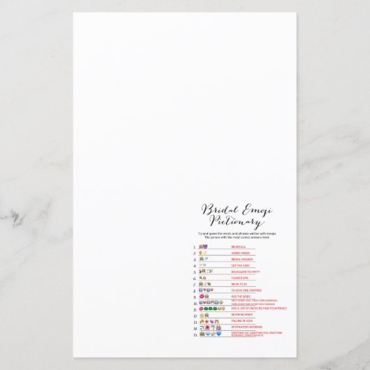 印刷されたマーメイドブライダルシャワーゲーム，ウェディングシャワー (裏面)
