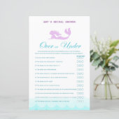 印刷されたマーメイドブライダルシャワーゲーム，ウェディングシャワー (スタンド正面)