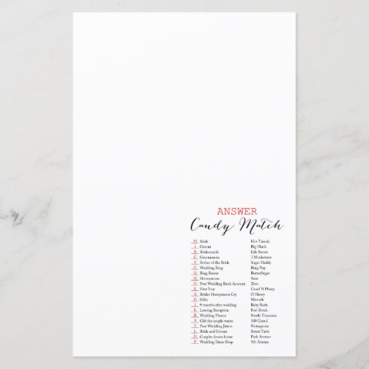 印刷されたマーメイドブライダルシャワーゲーム，ウェディングシャワー (裏面)