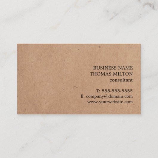 印刷されたモダンクラフト紙グレーホワイトジオメトリ 名刺 (裏面)