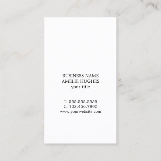 印刷されたモダンクラフト紙コンサルタント 名刺 (裏面)